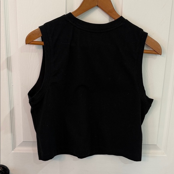 a new day Black Cropped Muscle Tank - Picture 3 of 3